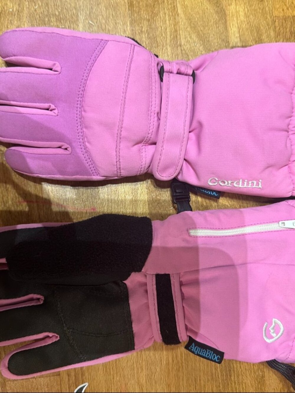 Gordini Kids Pink Ski Snow Gloves AquaBloc Waterproof Insulated